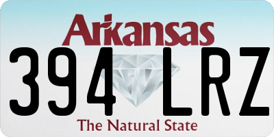 AR license plate 394LRZ