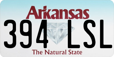 AR license plate 394LSL