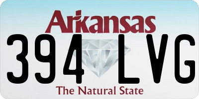 AR license plate 394LVG