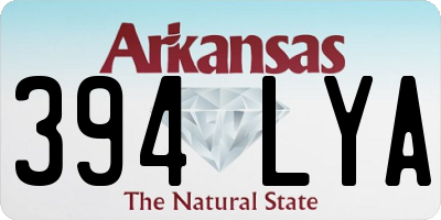 AR license plate 394LYA
