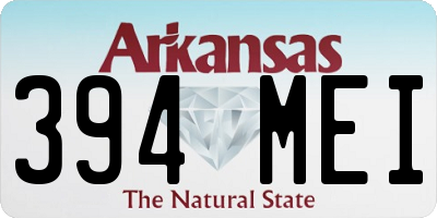AR license plate 394MEI