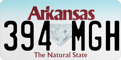 AR license plate 394MGH