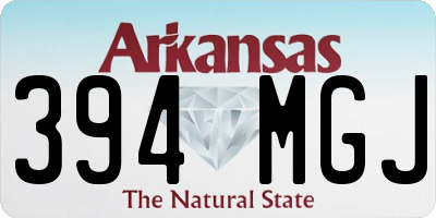 AR license plate 394MGJ
