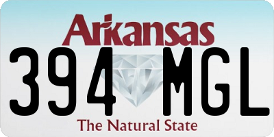 AR license plate 394MGL