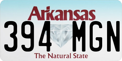 AR license plate 394MGN