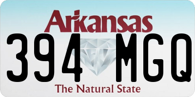 AR license plate 394MGQ