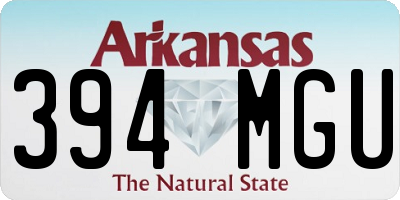 AR license plate 394MGU
