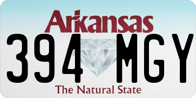 AR license plate 394MGY