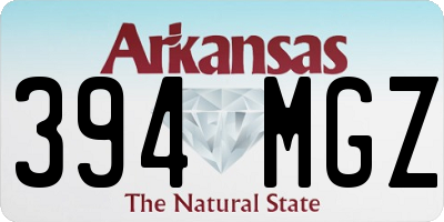 AR license plate 394MGZ