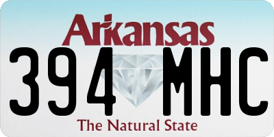 AR license plate 394MHC