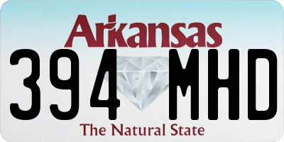 AR license plate 394MHD
