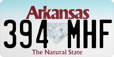 AR license plate 394MHF