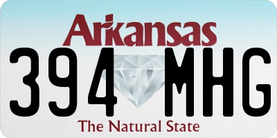 AR license plate 394MHG