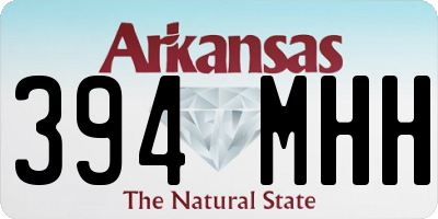 AR license plate 394MHH