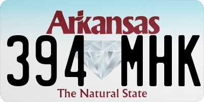 AR license plate 394MHK