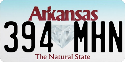 AR license plate 394MHN