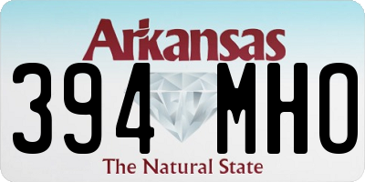 AR license plate 394MHO
