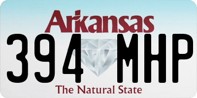AR license plate 394MHP