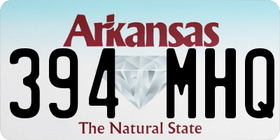 AR license plate 394MHQ