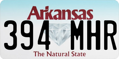 AR license plate 394MHR