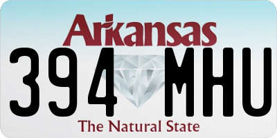 AR license plate 394MHU