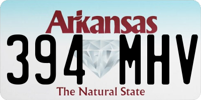 AR license plate 394MHV