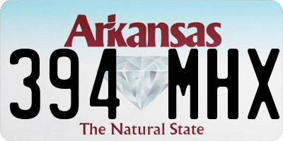 AR license plate 394MHX