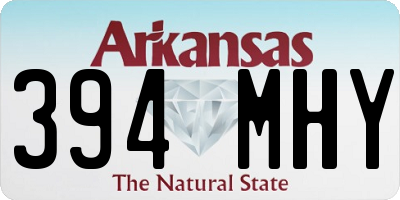 AR license plate 394MHY