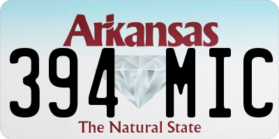 AR license plate 394MIC