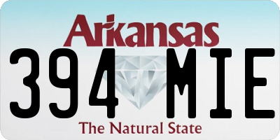 AR license plate 394MIE