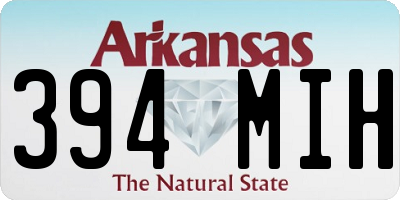 AR license plate 394MIH