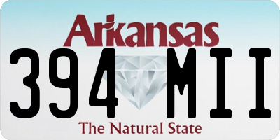 AR license plate 394MII