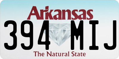 AR license plate 394MIJ
