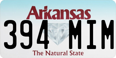 AR license plate 394MIM