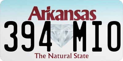 AR license plate 394MIO