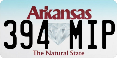 AR license plate 394MIP