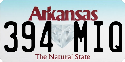 AR license plate 394MIQ