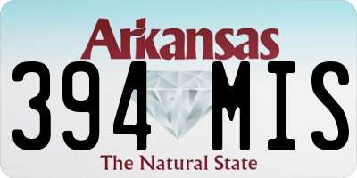 AR license plate 394MIS