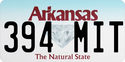 AR license plate 394MIT
