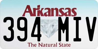 AR license plate 394MIV