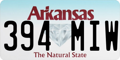 AR license plate 394MIW