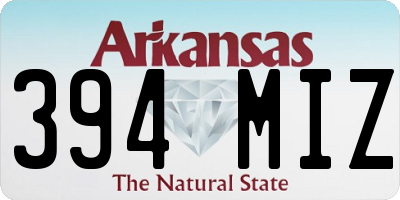 AR license plate 394MIZ