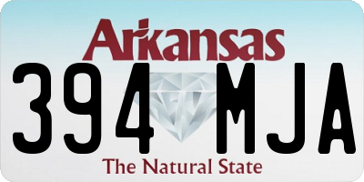 AR license plate 394MJA