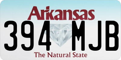 AR license plate 394MJB