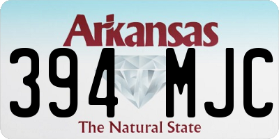 AR license plate 394MJC