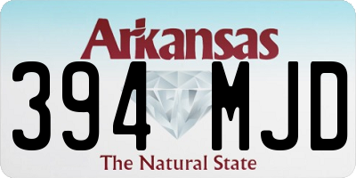 AR license plate 394MJD