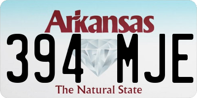 AR license plate 394MJE