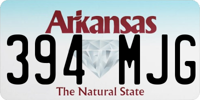 AR license plate 394MJG