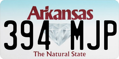 AR license plate 394MJP