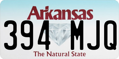 AR license plate 394MJQ